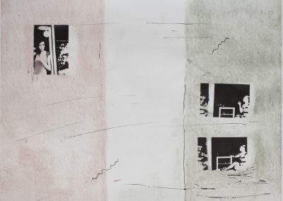 komšinice | kolografija, algrafija 76x58.5cm 2015